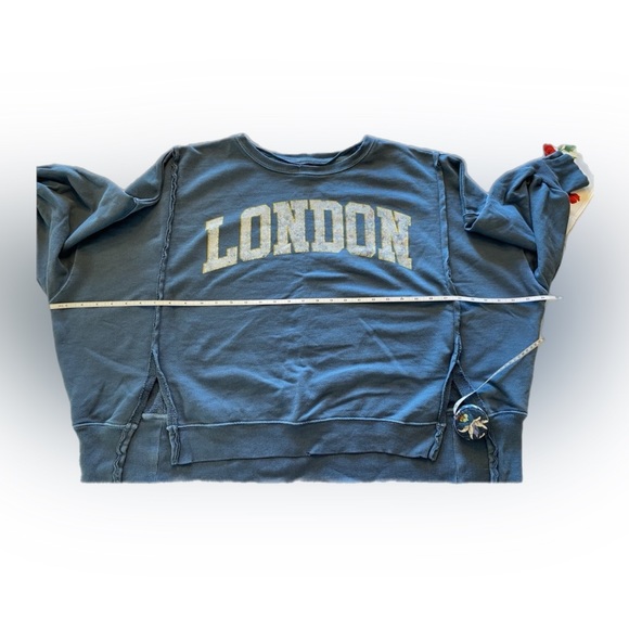 We The Free Graphic Camden Pullover Navy Combo London Small - Picture 4 of 7